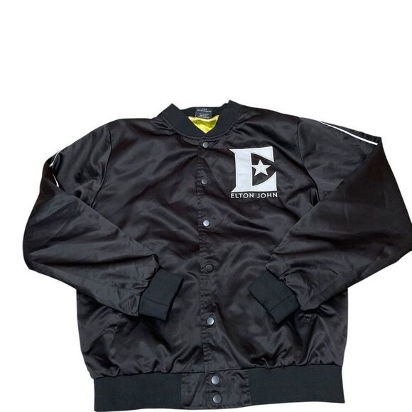 Elton John Farewell Yellow Brick Road Tour Satin Bomber Jacket 2018 Size Small - Picture 1 of 7